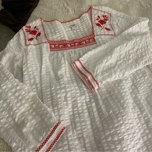 J Crew Blouse and Shorts Size Large